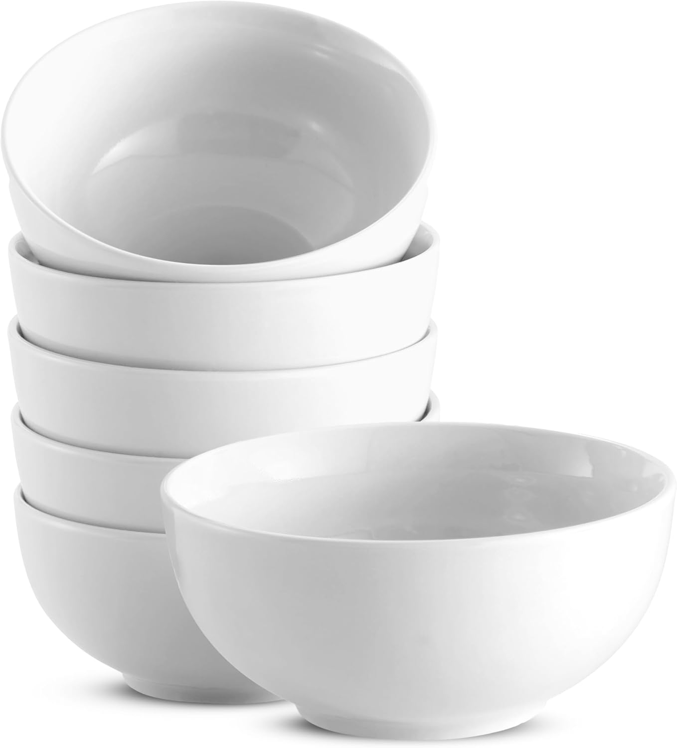 Stack of MOONLIT 6-inch multipurpose bowls
